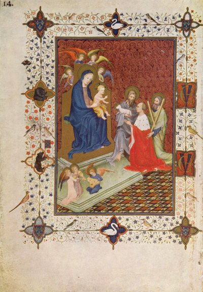 Frontespizio con Giovanni, Duca di Berry, Sant