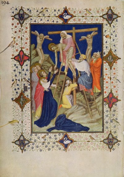 Ore della Croce: Vespri, la Discesa dalla Croce da Jacquemart de Hesdin