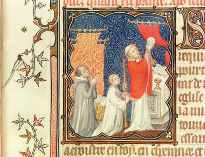 Ms Lat 18014 Jean de France (1340-1416) Duca di Berry che prega davanti all