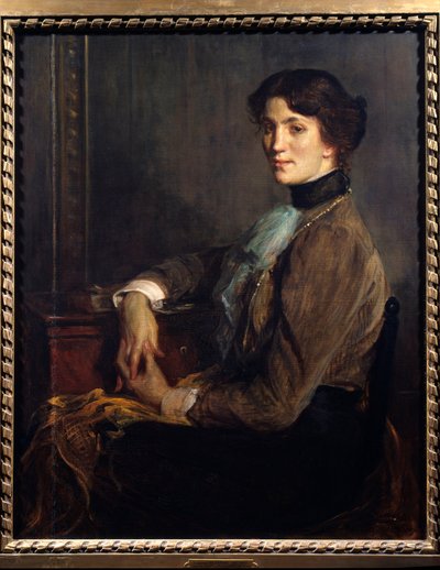 Ritratto della donna di lettere Florence Halevy (1877-1957), moglie dello scrittore Elie Halevy (1870-1937) da Jacques Emile Blanche