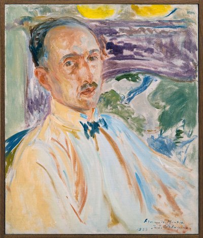 Studio per il ritratto di François Mauriac, scrittore francese, dipinto di Jacques Émile Blanche eseguito nel 1923. Fotografia di KIM Youngtae, Rouen, Museo di Belle Arti di Rouen. da Jacques Emile Blanche