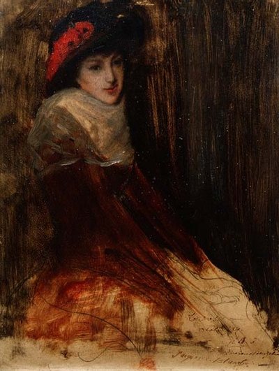 Studio di una giovane ragazza da Jacques Emile Blanche