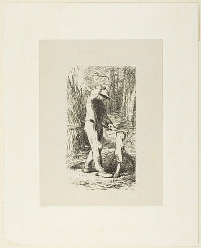 Uomo che fa fascine da Jacques Adrien Lavieille
