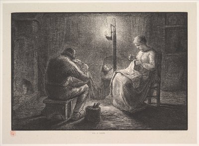 Notte, dalla serie, Quattro momenti del giorno da Jacques Adrien Lavieille