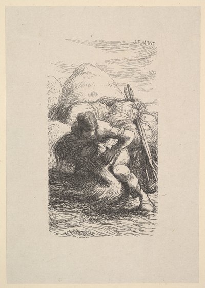 Il legatore di covoni da Jacques Adrien Lavieille