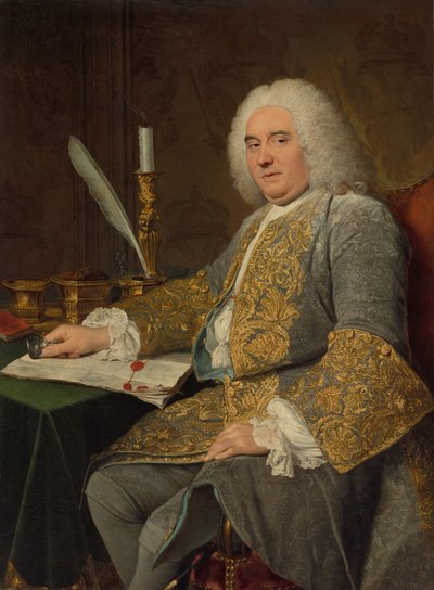 Ritratto di Jean-Gabriel du Theil alla firma del Trattato di Vienna da Jacques André Joseph Aved