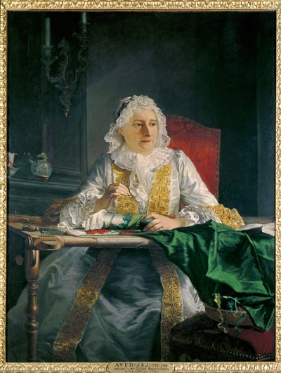 Ritratto di Mme. Antoine Crozat ... (dipinto su tela) da Jacques Andre Joseph Camelot Aved