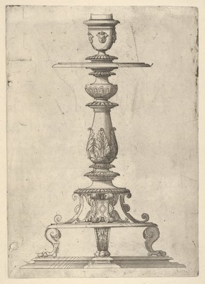 Progetto per un candelabro da Jacques Androuet Du Cerceau