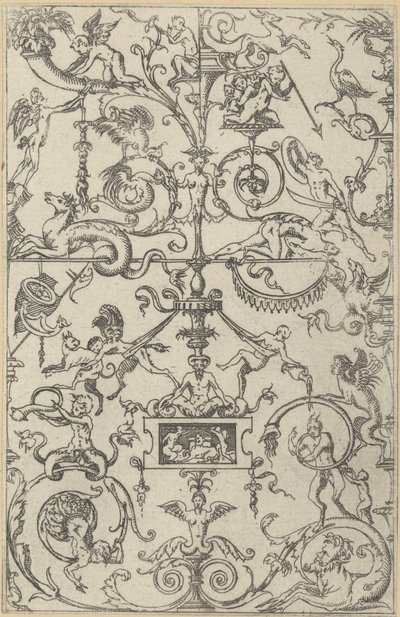 Pannello grottesco, 1550 da Jacques Androuet Du Cerceau