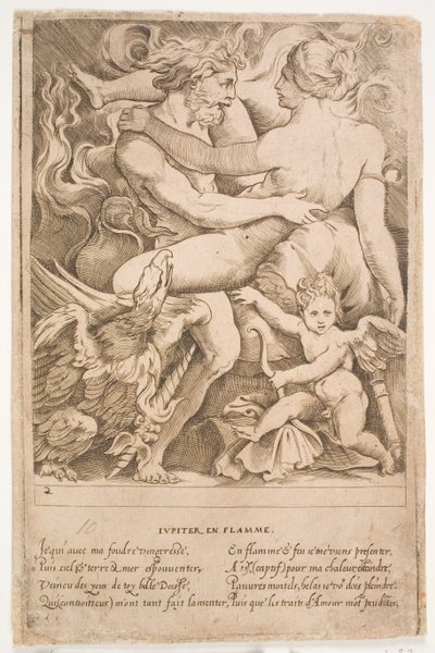 Il Giove ardente da Jacques Androuet Ducerceau d.Æ.