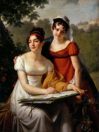 Ritratti di Mesdemoiselles Duval, primo quarto del XIX secolo da Jacques Augustin Catherine Pajou