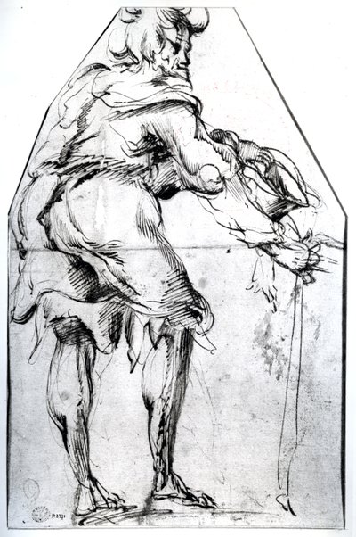 Mendicante con cappello e bastone da Jacques Bellange