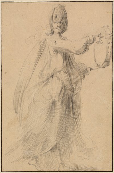 Ballerina con tamburello da Jacques Bellange