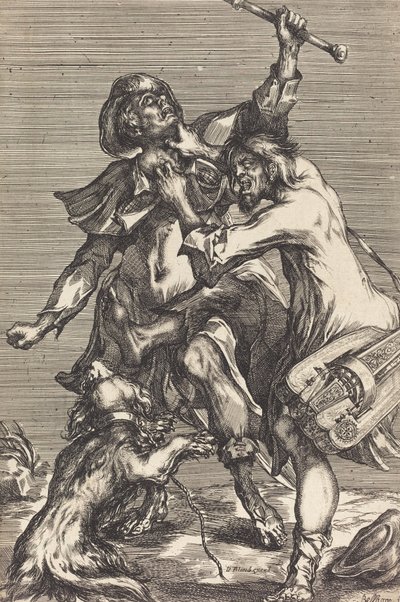 Mendicanti che combattono da Jacques Bellange