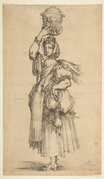 Giardiniere, dalla serie Hortulanae da Jacques Bellange