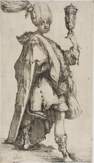 I tre magi: Baldassarre, re di Saba da Jacques Bellange