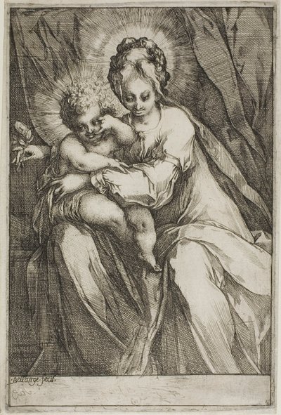La Vergine e il Bambino con una rosa da Jacques Bellange