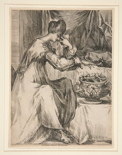 Donna al braciere da Jacques Bellange