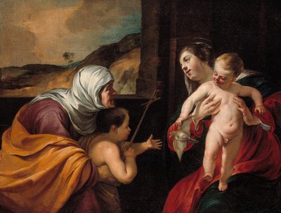 Vergine e Bambino con Santa Elisabetta e il piccolo San Giovanni Battista da Jacques Blanchard