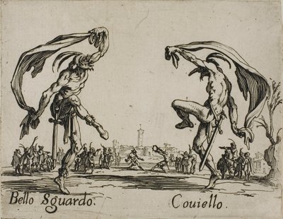 Bello Sguardo - Coviello, plate 18 from Balli di Sfessania da Jacques Callot