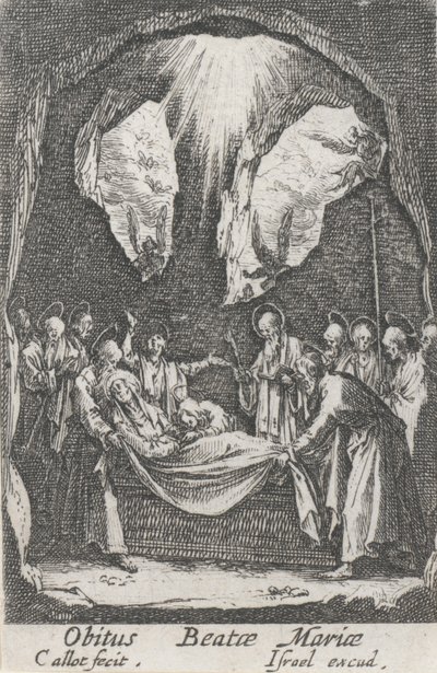 Sepoltura della Vergine, n. 12 da La vita della Vergine da Jacques Callot