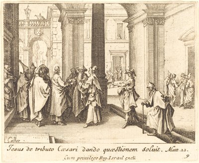 La moneta di Cesare da Jacques Callot