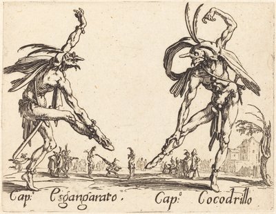 Cap. Esgangarato e Cap. Cocodrillo da Jacques Callot