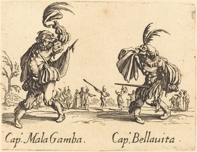 Cap. Mala Gamba e Cap. Bellavita da Jacques Callot