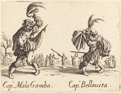 Cap. Mala Gamba e Cap. Bellavita da Jacques Callot