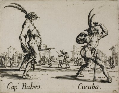 Capitan Babeo - Cucuba, plate 16 from Balli di Sfessania da Jacques Callot