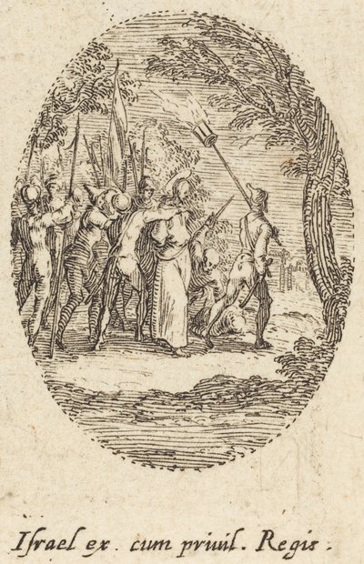 Cristo che porta la croce da Jacques Callot