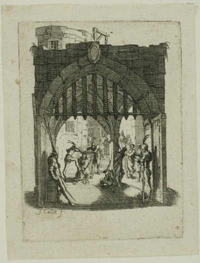 Cristo incoronato di spine, dalla Piccola Passione da Jacques Callot