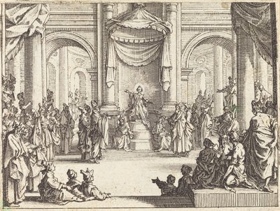 Cristo che disputa con i dottori da Jacques Callot