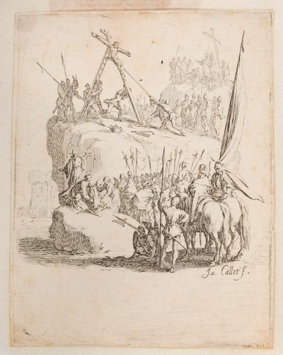 Cristo trafitto dalla lancia, n. 11 di 11 da La Piccola Passione da Jacques Callot