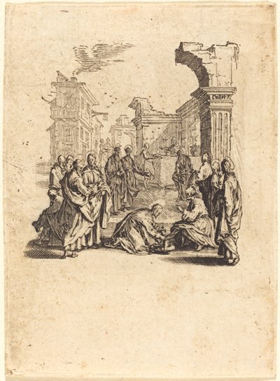 Cristo lava i piedi agli apostoli da Jacques Callot