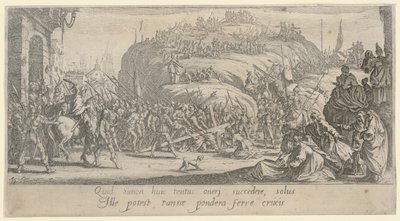 Cristo porta la croce da Jacques Callot