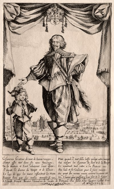Claude Deruet e Suo Figlio da Jacques Callot