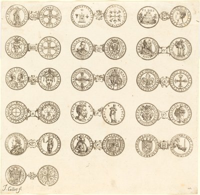 Monete (tavola 10) da Jacques Callot