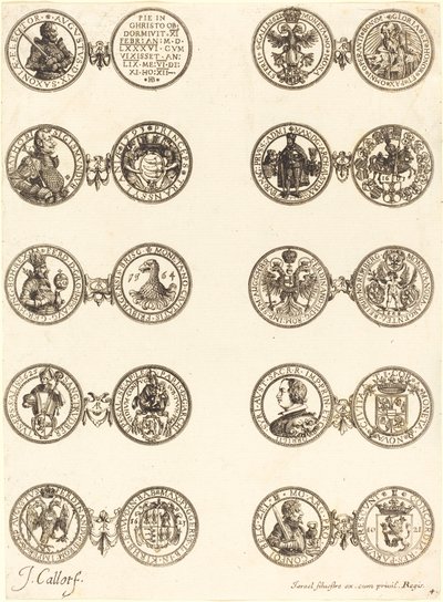 Monete [tavola 4] da Jacques Callot