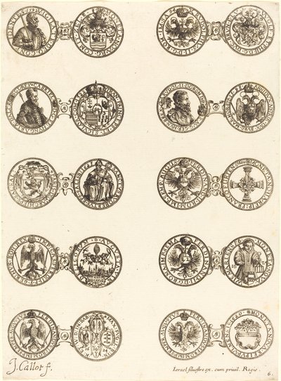 Monete [piatto 6] da Jacques Callot