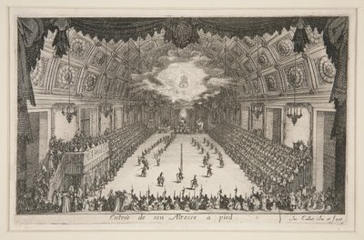Combattimento alla barriera, entrata di sua altezza a piedi da Jacques Callot
