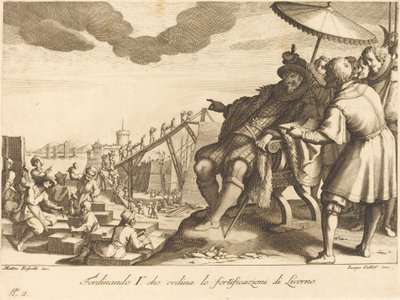 Costruzione e fortificazione del porto di Livorno da Jacques Callot