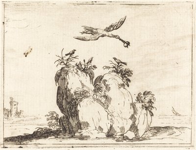 Gru in volo da Jacques Callot