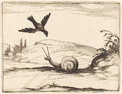Corvo e lumaca da Jacques Callot