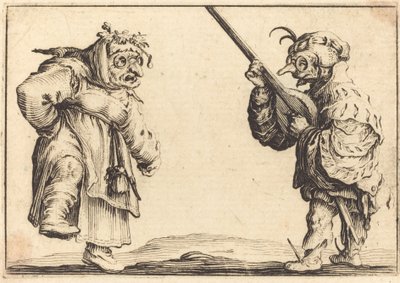 Ballerini con liuto da Jacques Callot