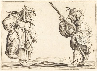 Ballerini con liuto da Jacques Callot