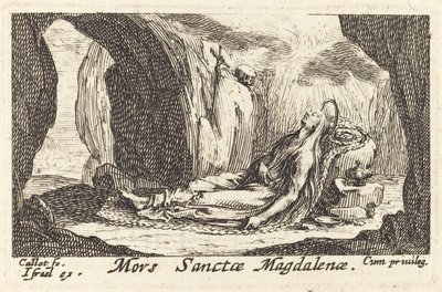 Morte della Maddalena da Jacques Callot