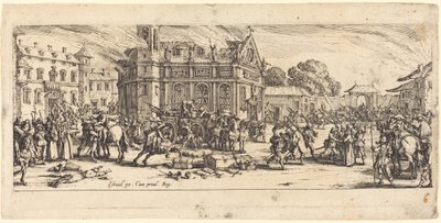 Distruzione di un convento da Jacques Callot