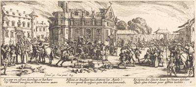 Distruzione di un convento da Jacques Callot