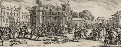 Distruzione di un convento da Jacques Callot